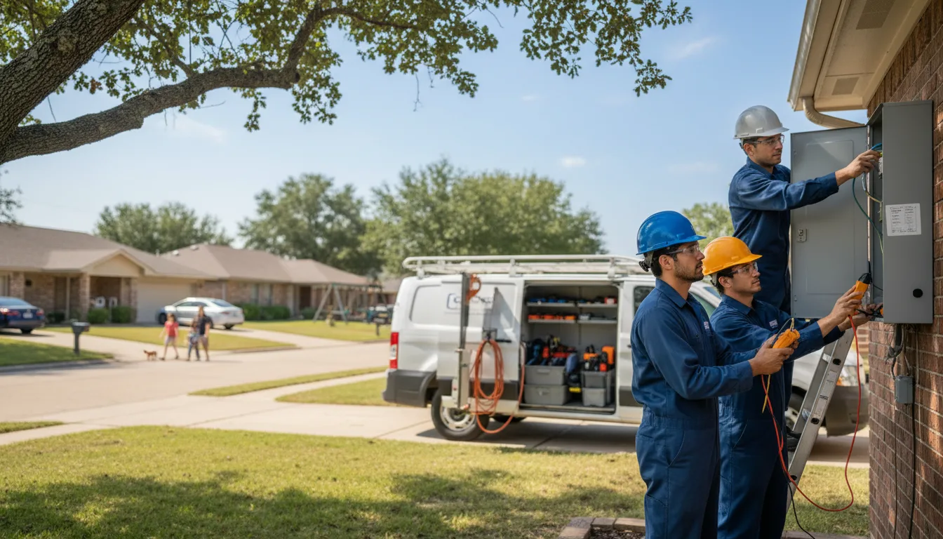 Certified electrician providing emergency electrical services in Colwell, IA